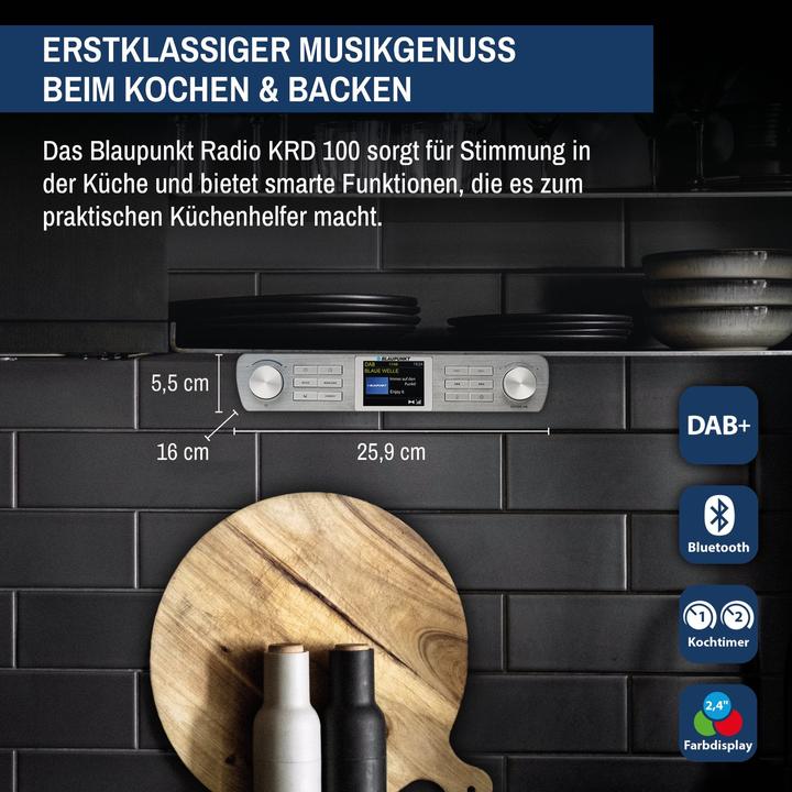 Produktbild Blaupunkt Küchenradio mit DAB+ und Bluetooth | KRD 100