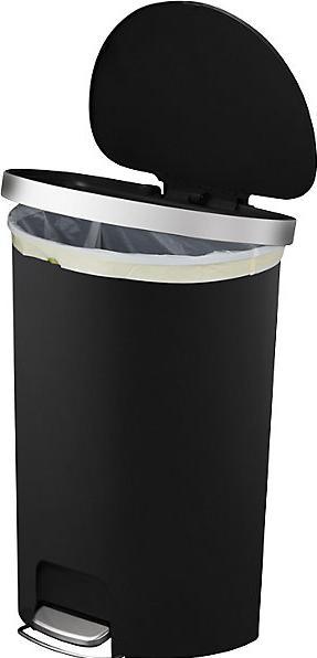 Image du produit EKO Poubelle à pédale Hana mi-ronde, capacité 55 l, l x h x p 365 x 670 x 480 mm (55 l)