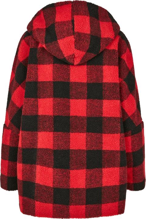 Actual product image Urban Classics Ladies Hooded Oversized Check Sherpa Jacket (S)