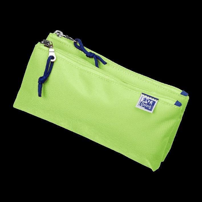 Oxford, Etui, Doppel-Schlamper-Etui, Polyester, hellgrn