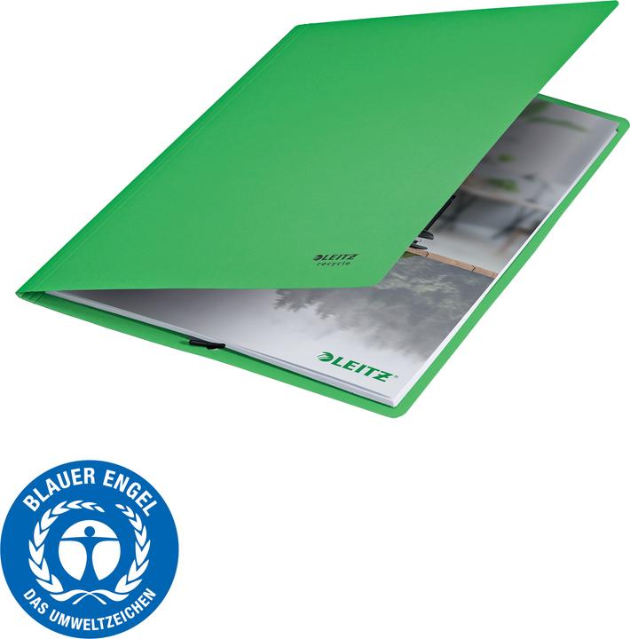 Actual product image Leitz Rubberband Folder Corner Folder A4 Green (A4, 1x)