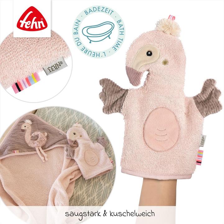Produktbild Fehn Kapuzenbadetücher & Handtücher 2-tlg. Bade-Set - Kapuzenbadetuch & Waschhandschuh (80 x 80 cm)