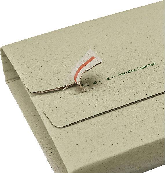 Actual product image Terra Grass paper universal packaging, green grey, LxW 325 x 250 mm, 12+ items. (1 x)