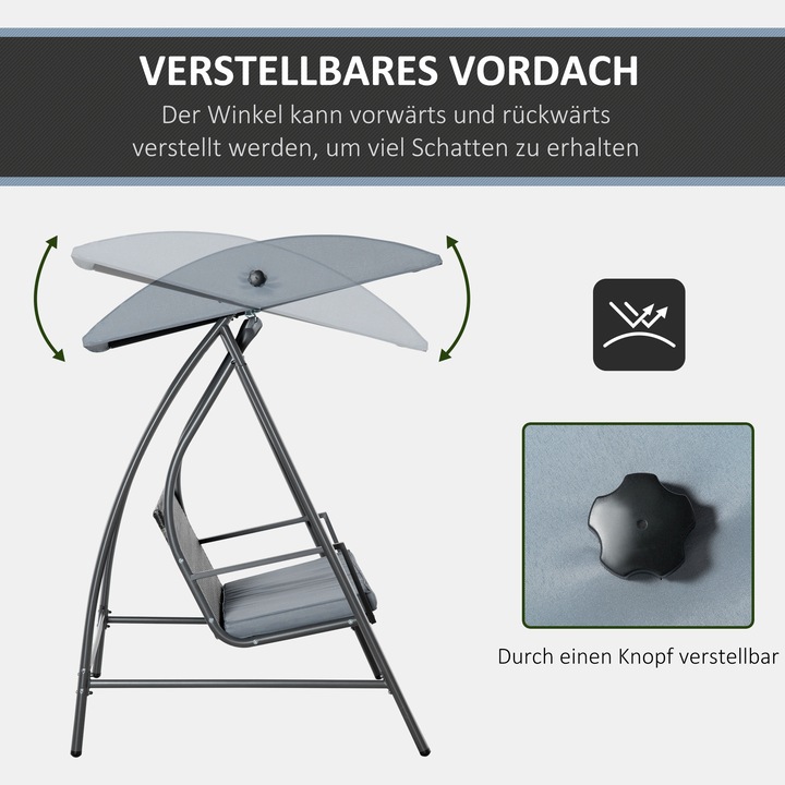 Produktbild Outsunny Rattan Gartenschaukel