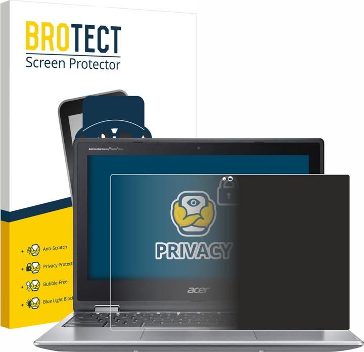 Produktbild BROTECT Sichtschutzfolie Anti-Spy Privacy Folie Blaulicht-Schutz (311")