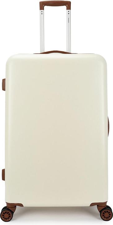 Actual product image Decent retro suitcase large 76 cm white (76 l)