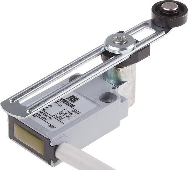 Produktbild RS PRO LS IP67 adj lever 18 nylon 1NO+1NC 1m