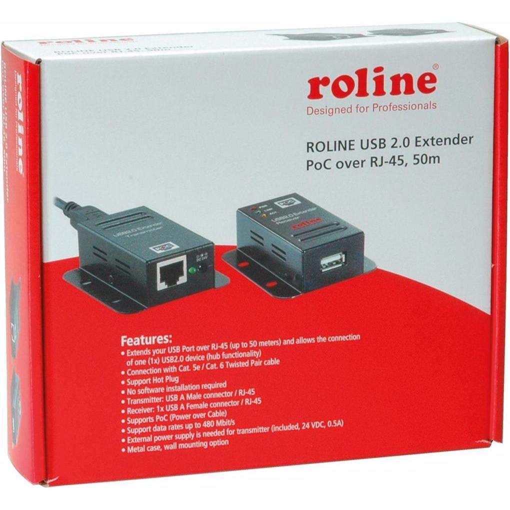 Thumbnail - Secomp USB A – RJ45 (CAT6, 0.24 m), Netzwerkkabel