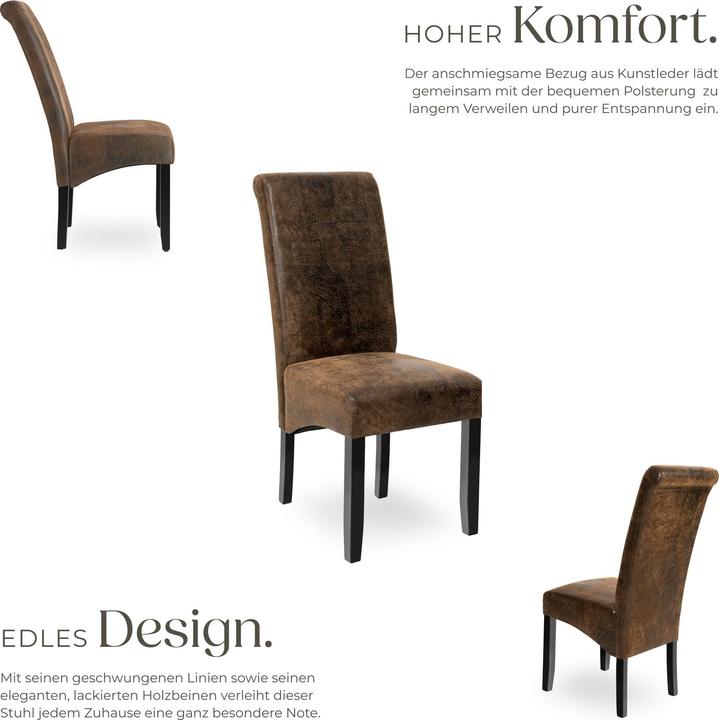 Image du produit tectake 2x Esszimmerstuhl