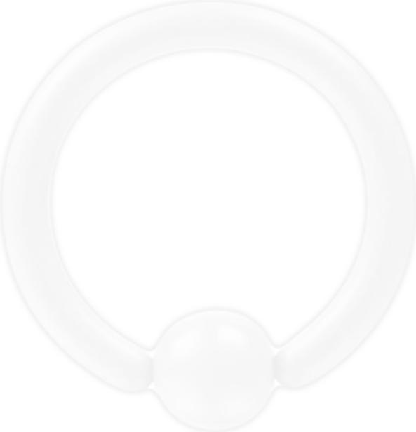 Produktbild Star Piercing Micro Ball Closure Ring Pure White (Chirurgenstahl 316L, ohne Messing)