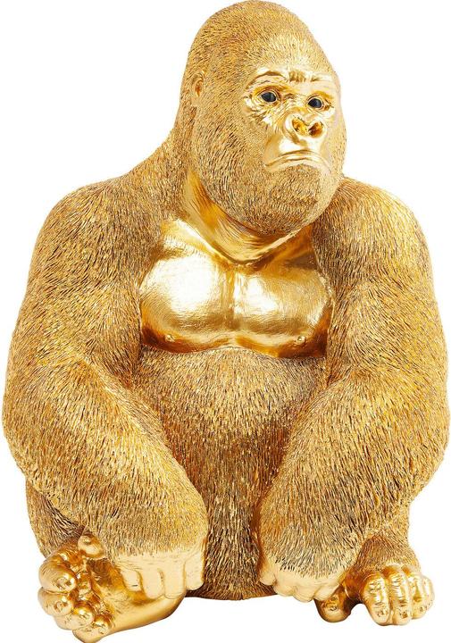 Produktbild Kare Design Deko Figur Monkey Gorilla Side Medium Gold