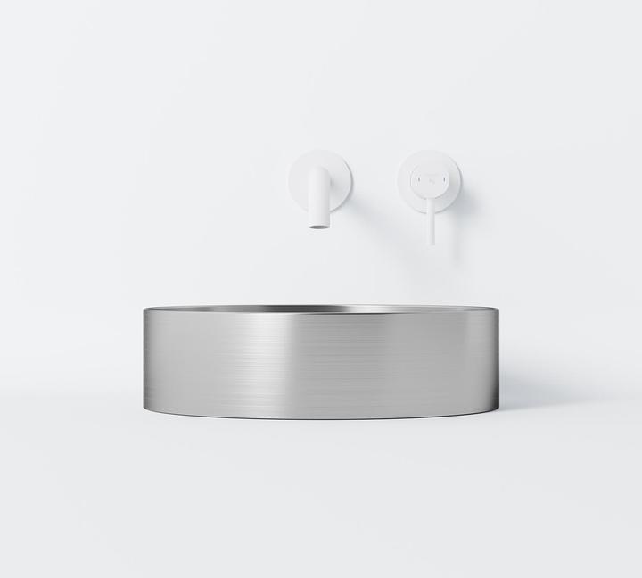 Produktbild Steinberg Série 442 lavabo à poser, rond, acier inox, sans trou pour robinet, sans trop-plein, 400x400x110mm (400 mm, 400 mm)