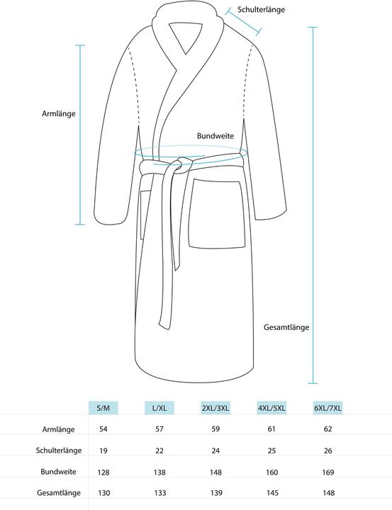 Actual product image Normani Men's bathrobe waffle pique Moyo - 9129 (L)
