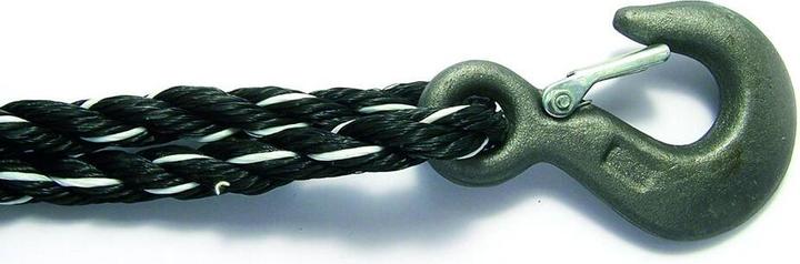 Actual product image Magni Format 4011645010435 - Rope w. hook PP 14 mmx30mblack-white (30 m)