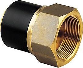 Produktbild Georg Fischer El-overg.muffe 63mm x 1 - PE100-SDR11-messing. Elgef Plus