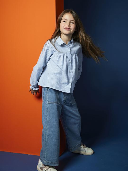 Actual product image Vertbaudet Weite Mädchen Jeans im Worker-Style (128)