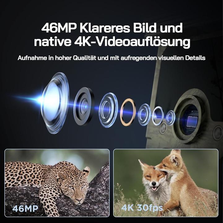 Actual product image Wolfang WT03 4K Wildkamera mit Nachtsicht