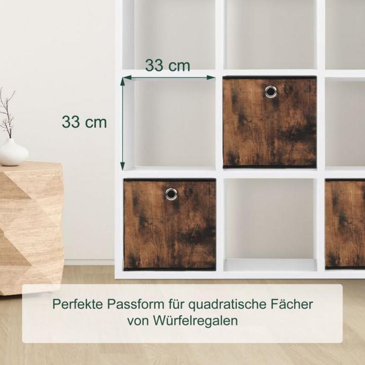 Actual product image Relaxdays 6x storage box (33 x 33 x 33 cm, 36 l)