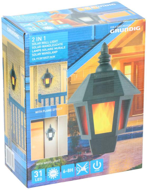Image du produit Grundig Applique murale solaire à LED 2 en 1 31 LED