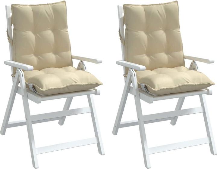 Immagine prodotto vidaXL Cuscini dello schienale basso 2 pezzi. Tessuto Oxford (100 x 50 x 7 cm)