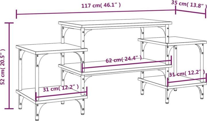 Actual product image vidaXL Octavia (117 x 35 x 52 cm)