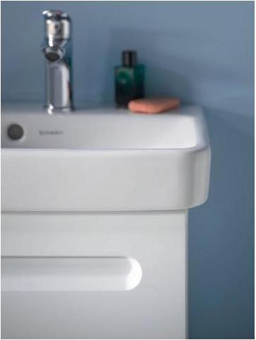 Produktbild Duravit Handwaschbecken No 1 weiss, mit Überlauf, 1 Hahnloch 450x350mm (350 mm, 450 mm)
