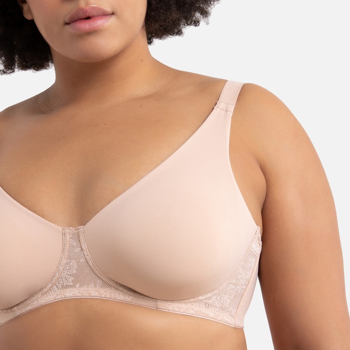 Immagine prodotto La Redoute Collections Reggiseno minimalista in microfibra e pizzo (95 D)