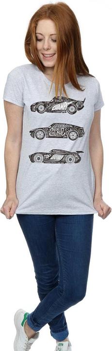 Immagine prodotto Disney Cars Text Racers Maglietta Donna (XL)