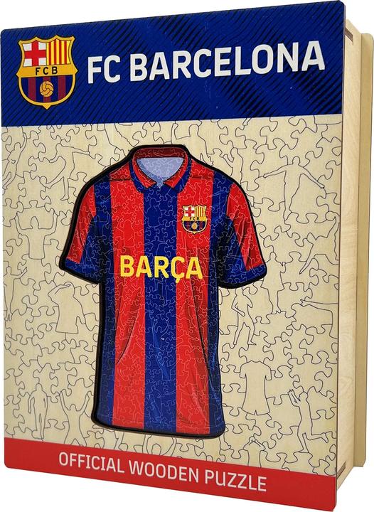Actual product image Iconic FC Barcelona - Jersey - Wooden Puzzle Size M (270 pieces) (270 pieces)