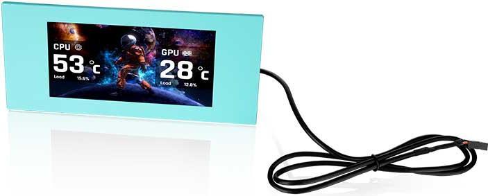 Actual product image Thermaltake "6.0inch LCD Panel Kit for View 600 TG Mint Strawberry"