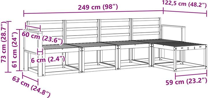 Produktbild vidaXL Gartenmöbel