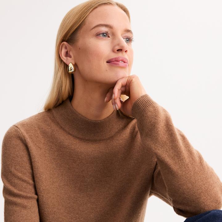 Actual product image Anne Weyburn Stand-up collar jumper (40)