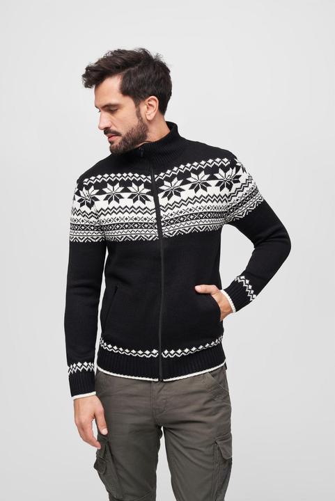 Produktbild Brandit Norwegian Strickjacke Grösse XL Farbe Schwarz (XL)