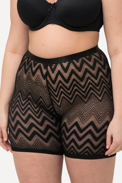 Produktbild Ulla Popken Strumpf-Radler, Zackenmuster, Oberschenkel-Schutz