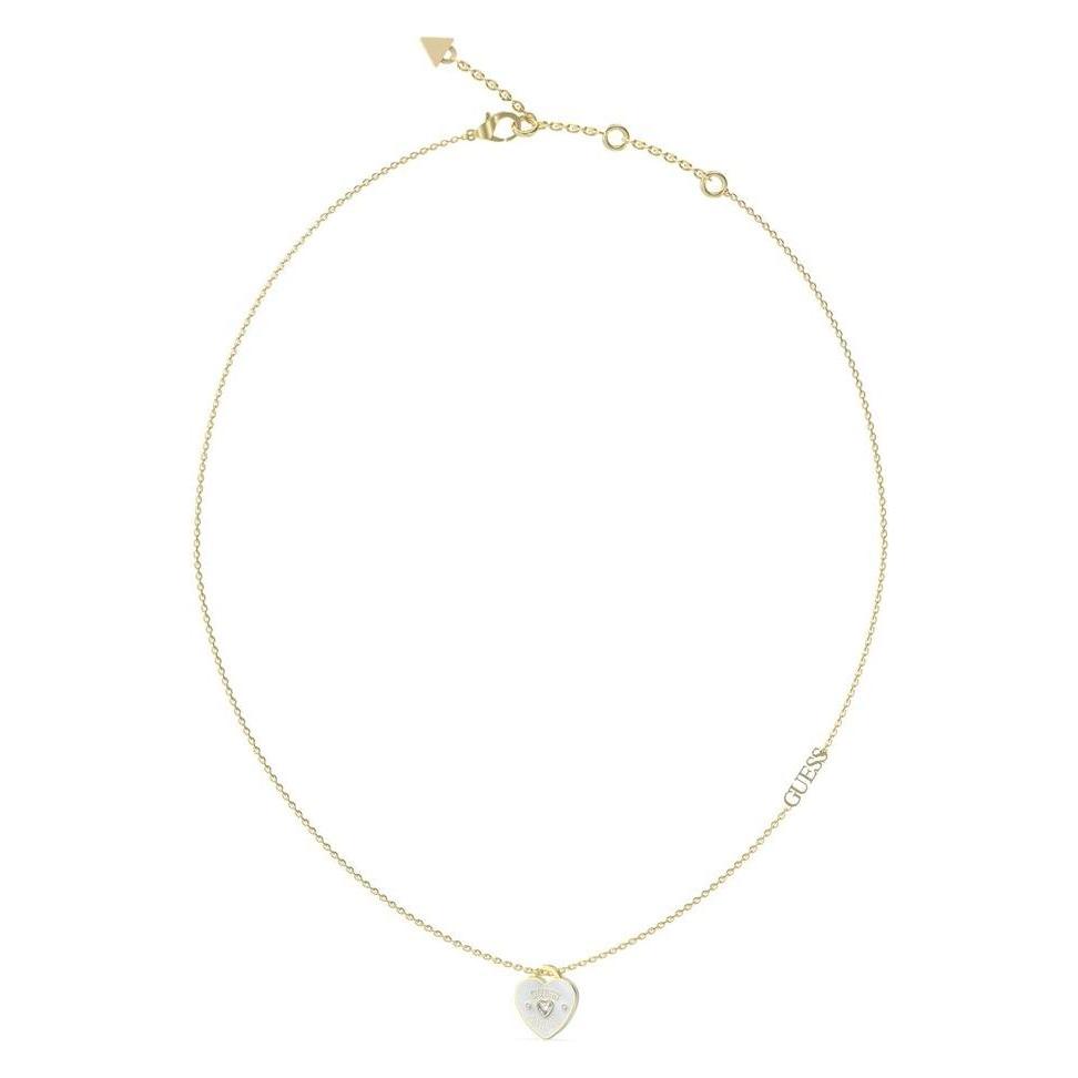 Guess, Halsschmuck, Jewellery JUBN05052JWYGWHT-U Goudkleurig - Wit