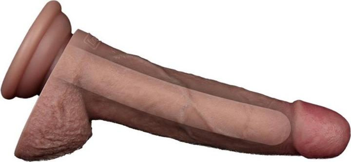 Actual product image Lovetoy Two-layer silicone dildo