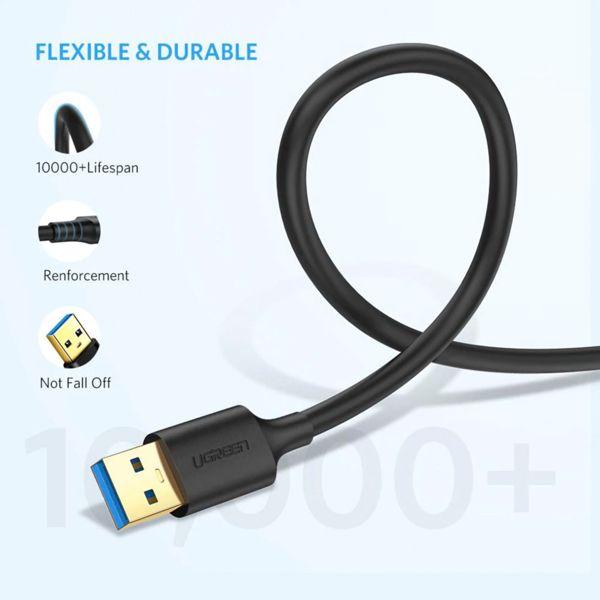 Immagine prodotto Ugreen Cavo da USB-A 3.0 a USB-A 3.0 (1 m, USB 3.0, 5 W)
