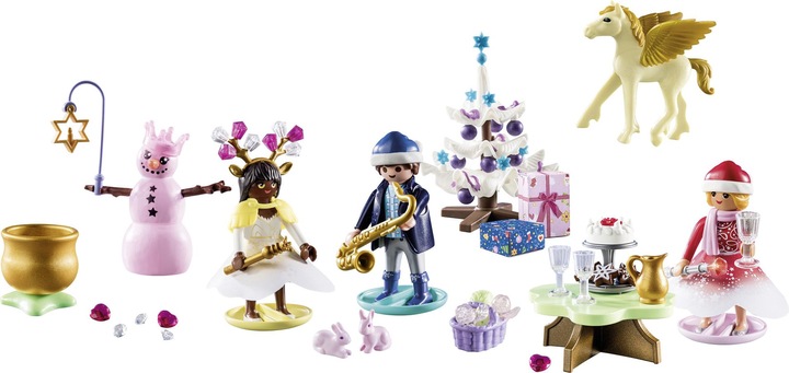 Actual product image Playmobil Advent Calendar "Christmas under the Rainbow
