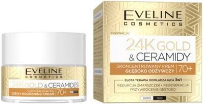 Eveline Cosmetics 24K Gold & Ceramides Concentrated Deeply Nourishing Day & Night Cream 70+ 50Ml (50 ml, 24h Creme)