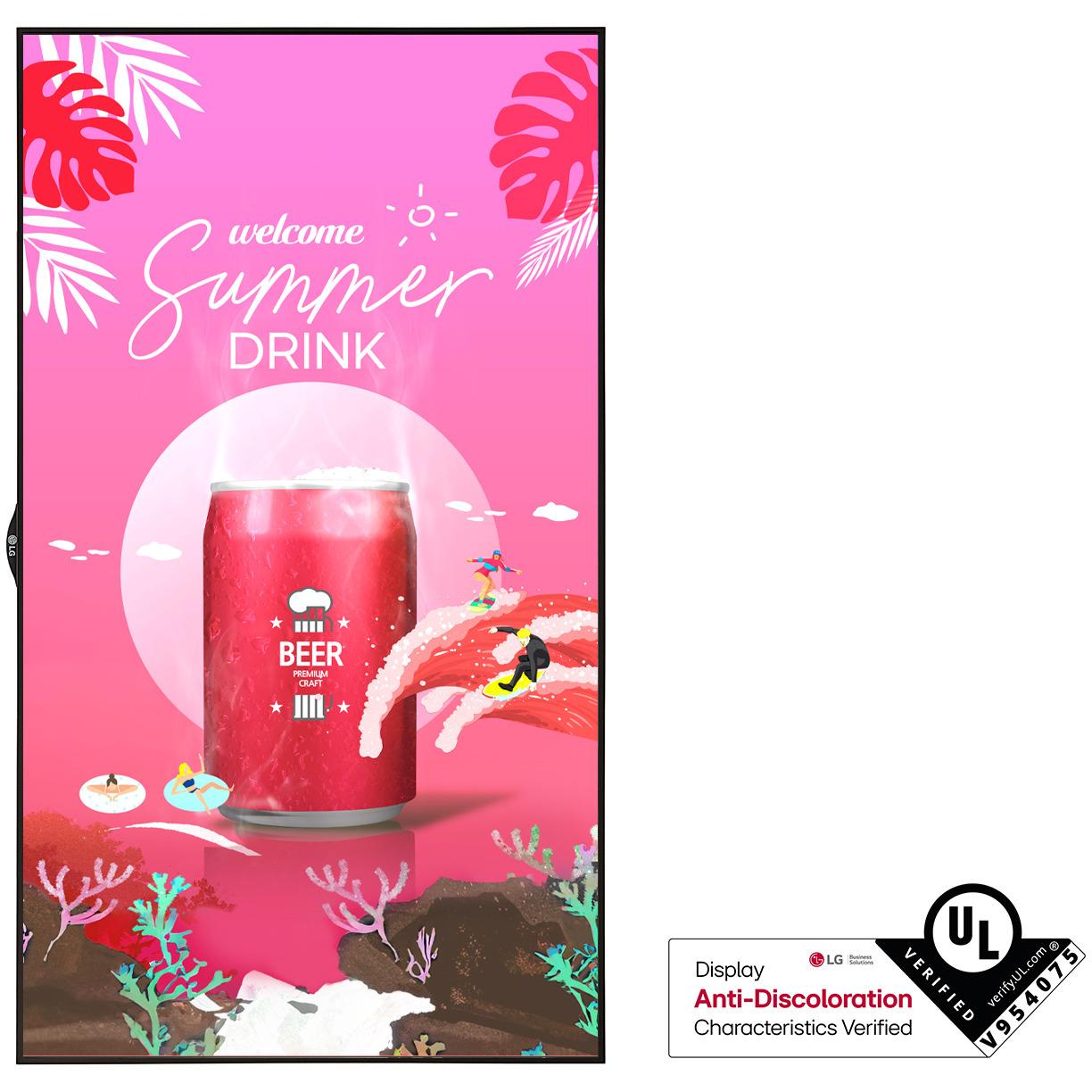 LG 75XS4P 75inch Signage Display High Brightness Window facing IPS FHD 4000cd/m2 24/7 webOS (3840 x 