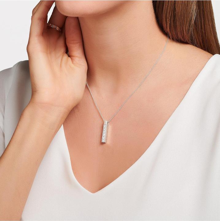 Immagine prodotto Thomas Sabo Collana Pietre Bianche Argento (Argento 925, 40 - 45 cm)