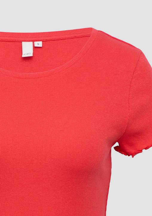Produktbild S.Oliver T-Shirt Verkürztes Rippshirt mit Rundhalsausschnitt (L)