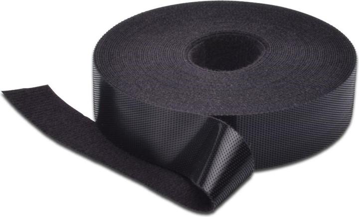 MicroConnect Velcro Tape, 10m, Black (20 mm)