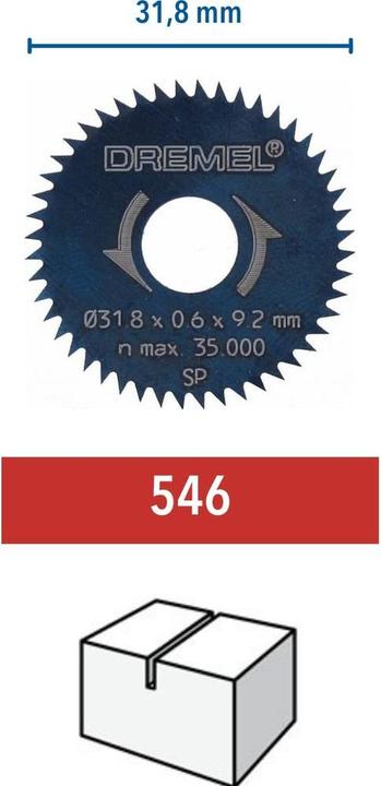 Productafbeelding Dremel Cirkelzaagblad 546