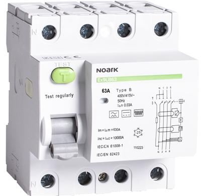 Noark Electric FI-Schalter 4pol 63A 30mA Typ B