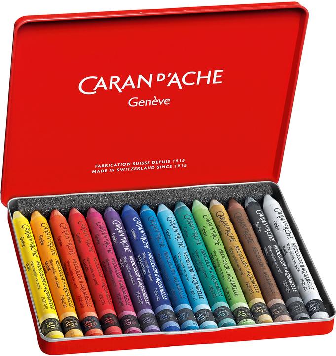 Immagine prodotto Caran d'Ache Neocolor II Aquarelle Metallschachtel (Multicolore, 15 x)