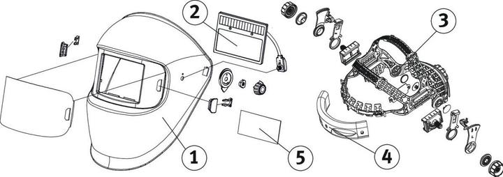 Image du produit Stürmer - Schweisskraft Automatik-Schweissschutzhelm VarioProtect XL-W TC
