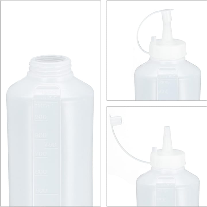 Actual product image Relaxdays 4x squeeze bottle (1 l)