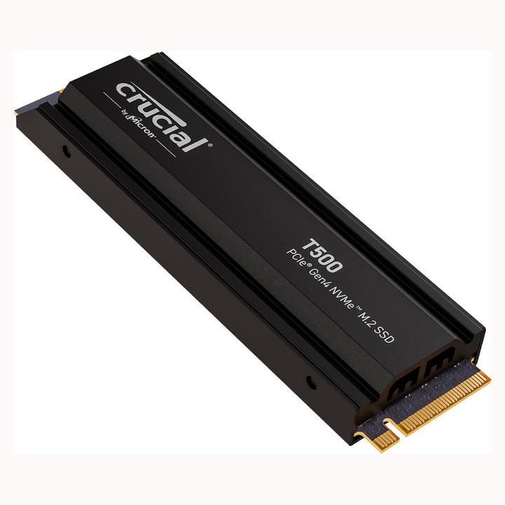 Actual product image Crucial T500 mit Kühlkörper (4000 GB, M.2 2280)