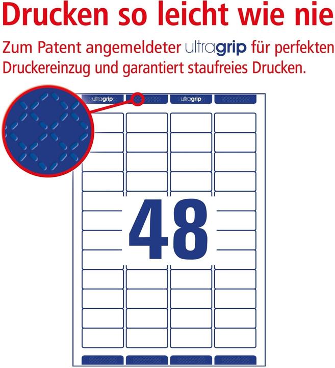 Actual product image Avery Notice labels set Ø 45.7 x 21.2 mm, 10 sheets